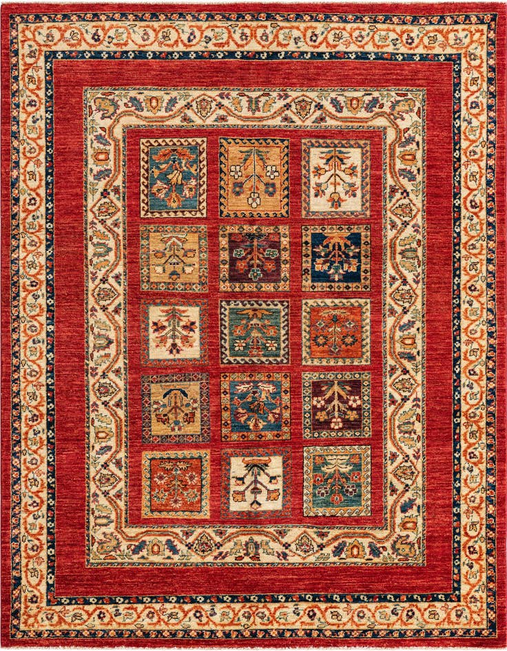 Detail image of 4' 9 x 6' 7 Hand Knotted Ariana Ziegler Oriental Rug