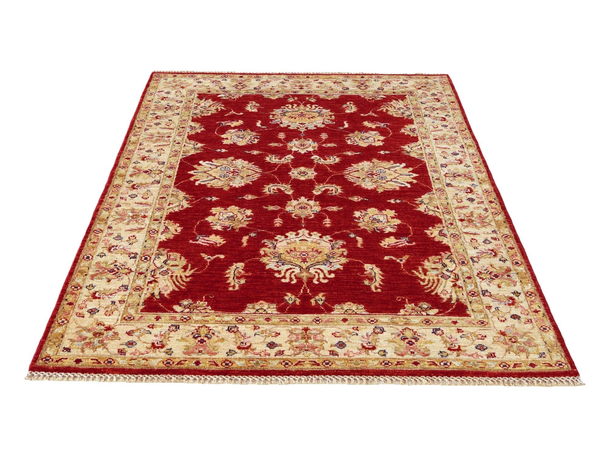 4' x 6' 2 Hand Knotted Ariana Ziegler Rug