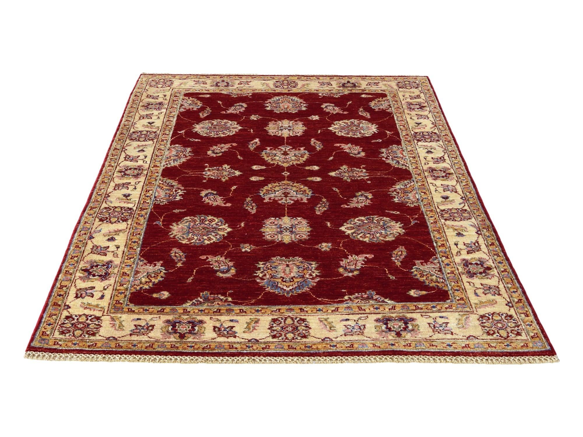 4' 1 x 6' Hand Knotted Ariana Ziegler Rug
