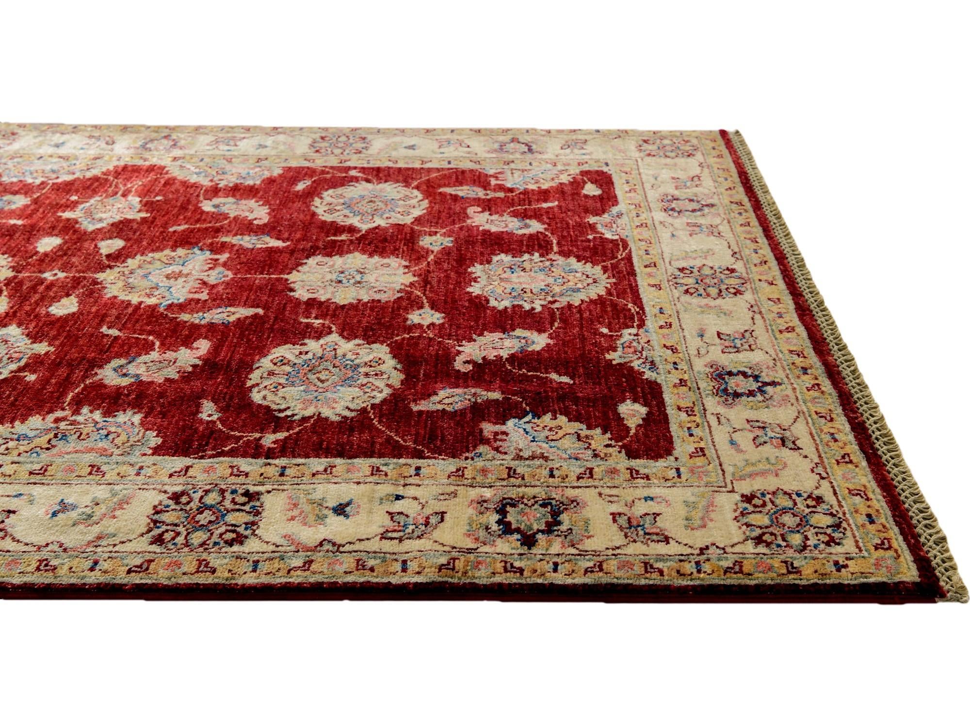 4' 1 x 6' Hand Knotted Ariana Ziegler Rug
