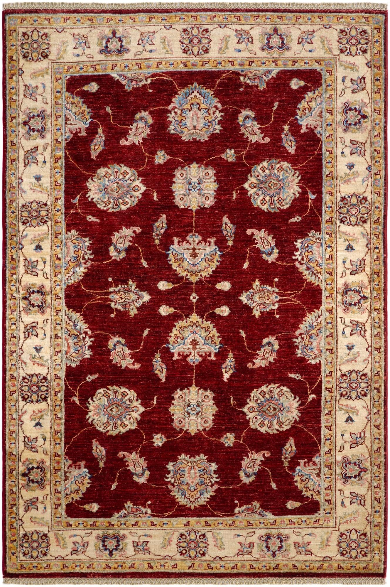 4' 1 x 6' Hand Knotted Ariana Ziegler Rug