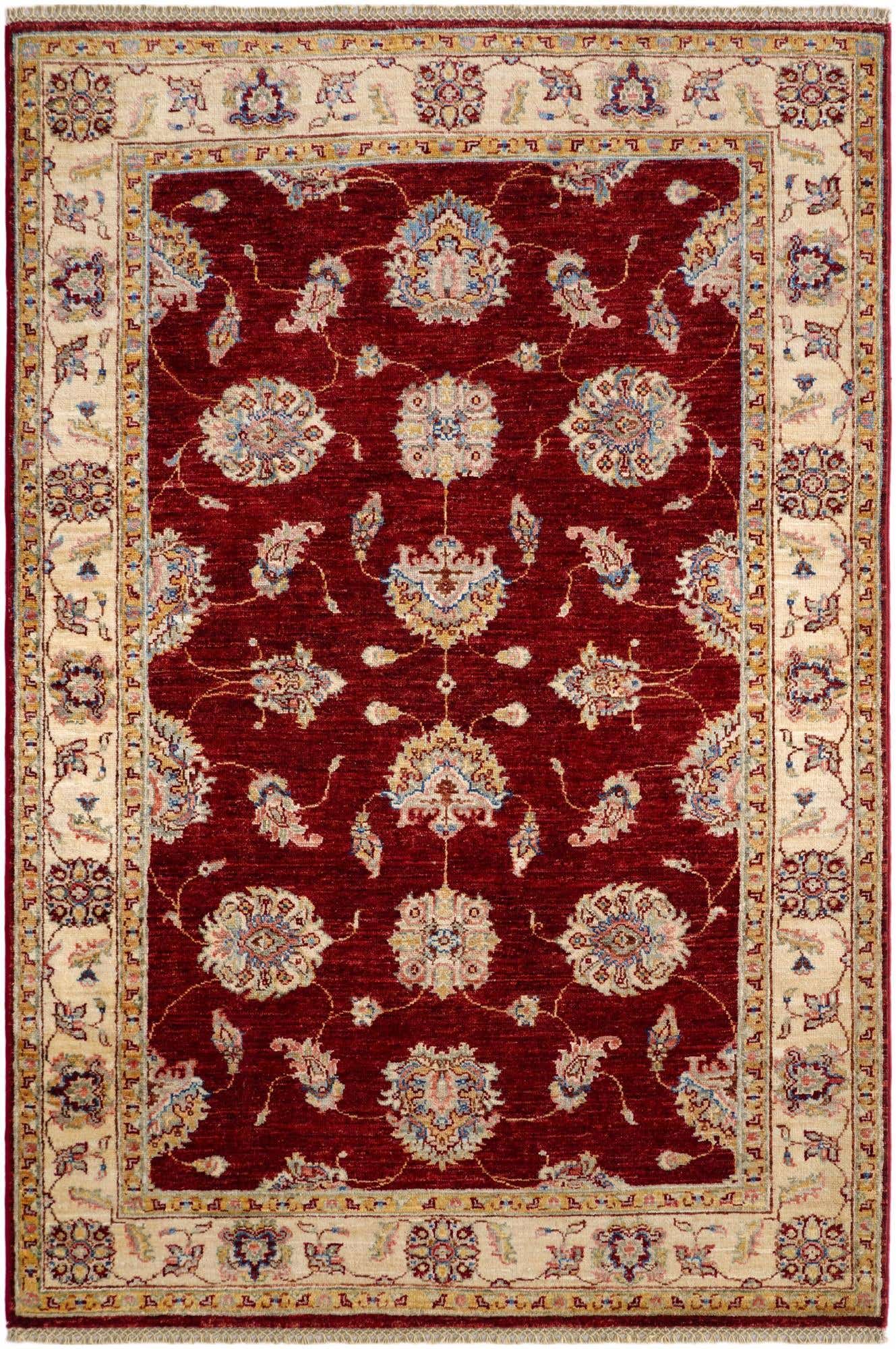 4' 1 x 6' Hand Knotted Ariana Ziegler Rug