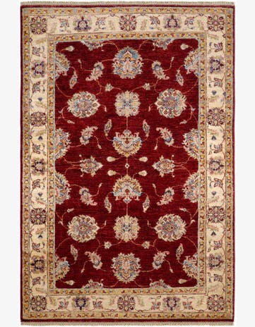 4' 1 x 6' Hand Knotted Ariana Ziegler Rug