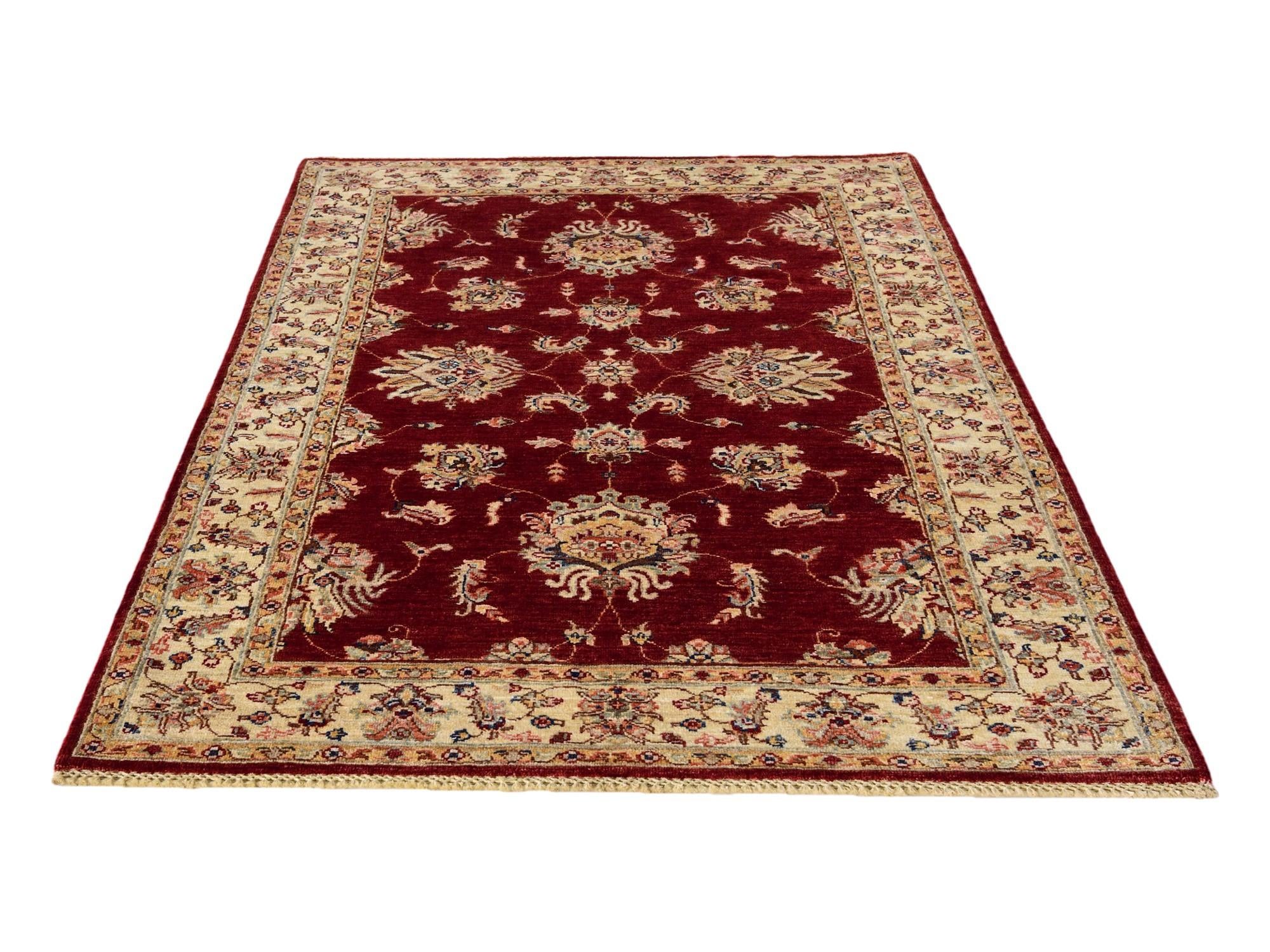 4' x 6' 3 Hand Knotted Ariana Ziegler Rug