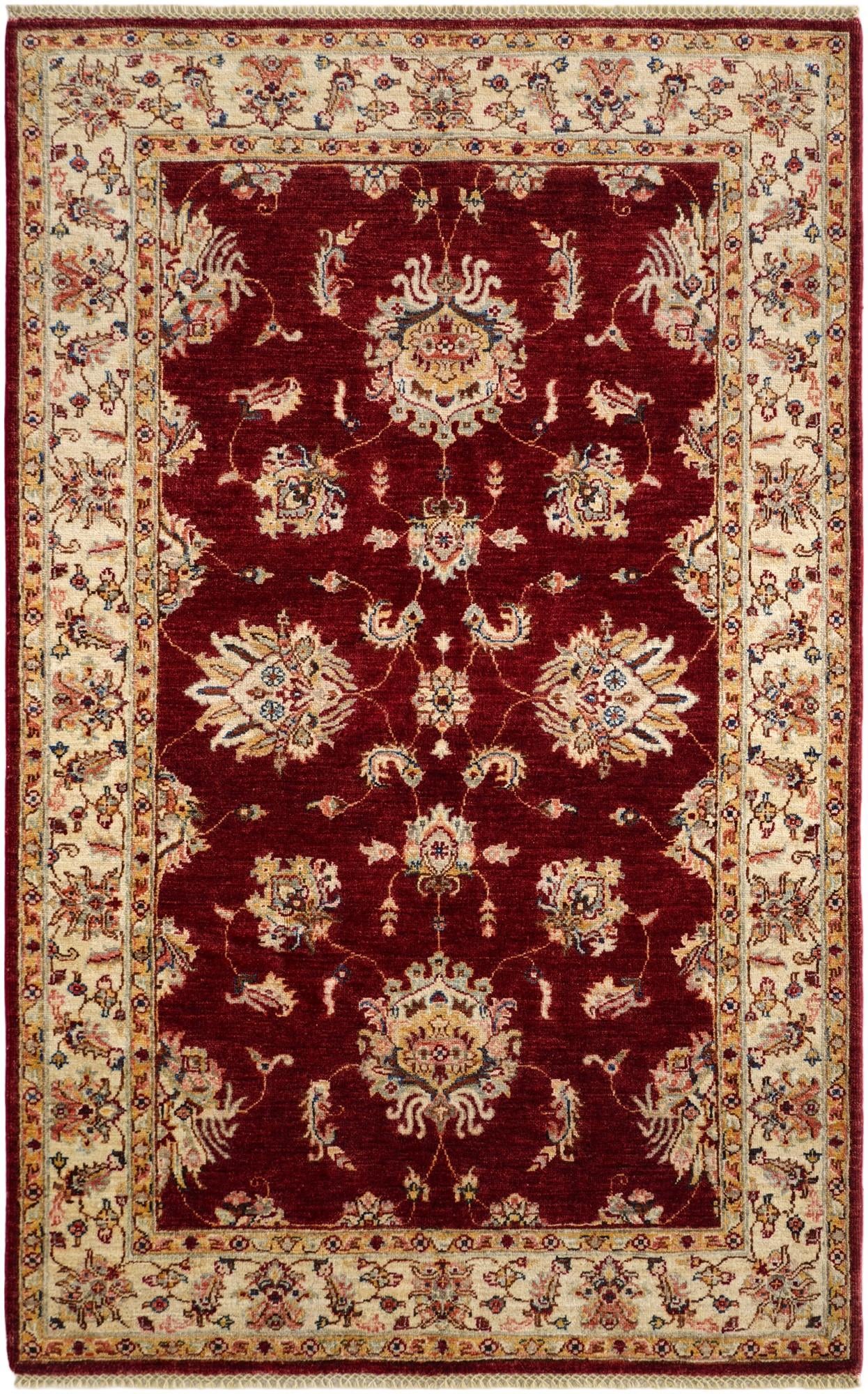 4' x 6' 3 Hand Knotted Ariana Ziegler Rug