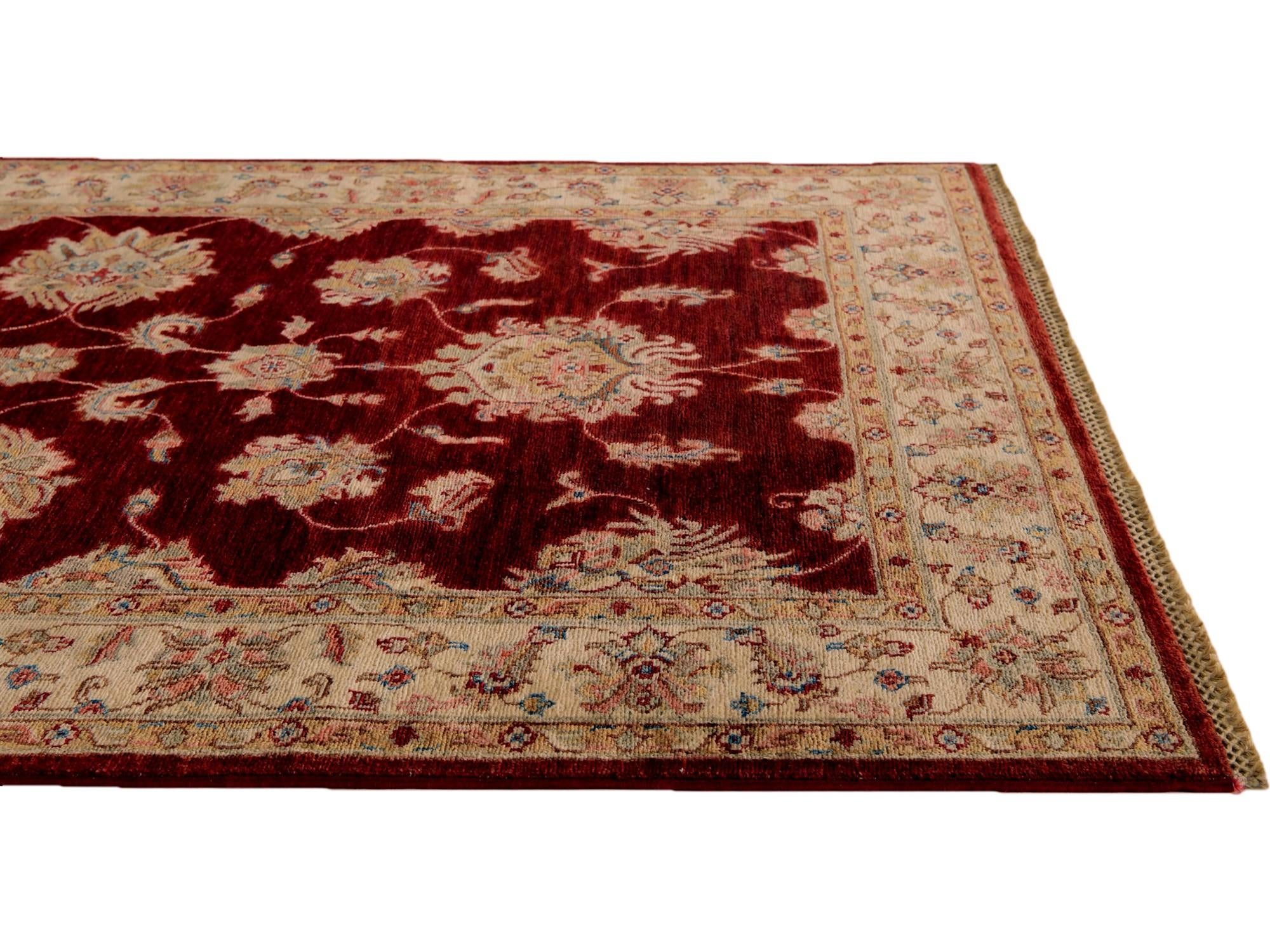 4' 3 x 6' Hand Knotted Ariana Ziegler Rug