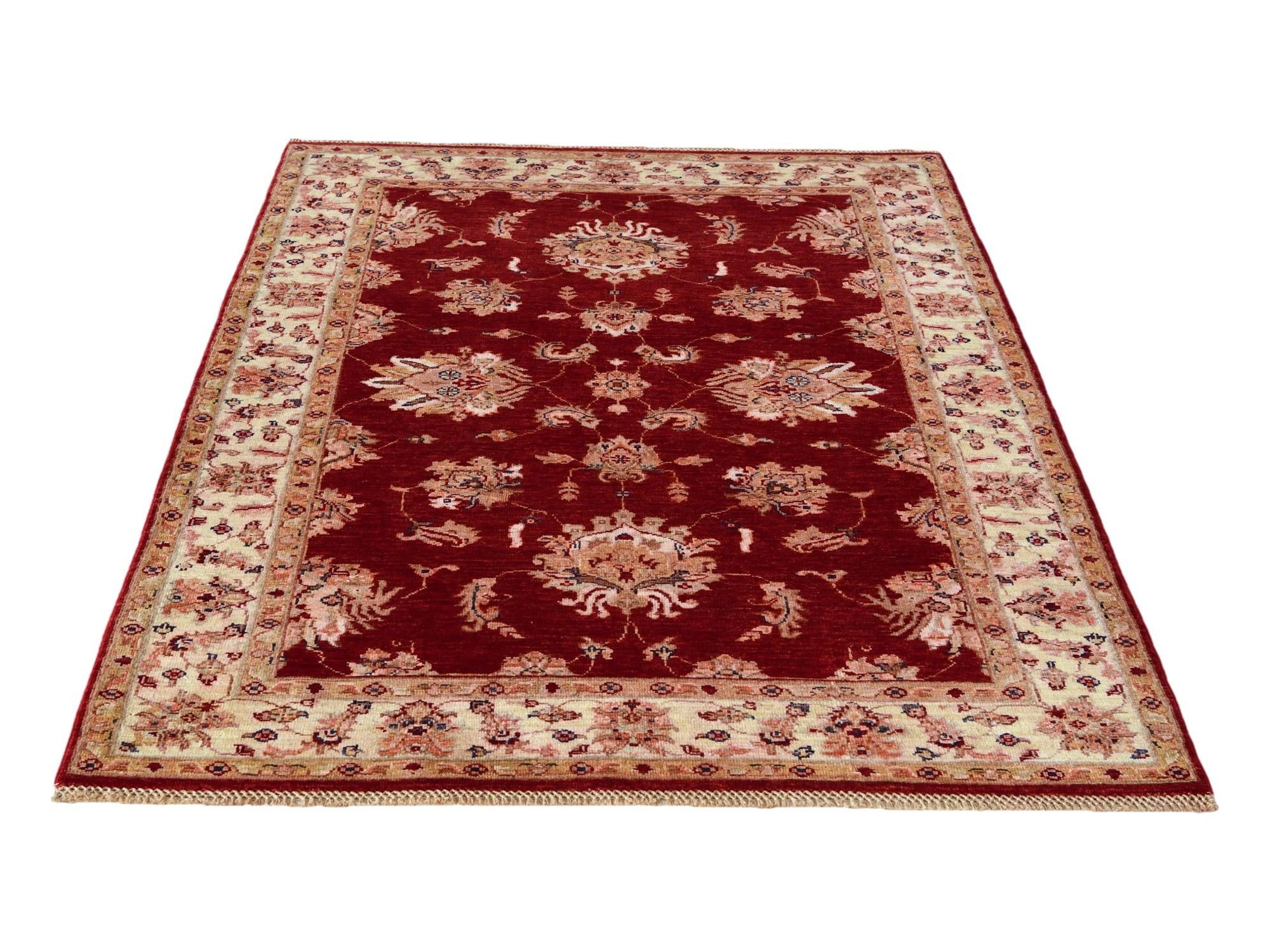 4' 1 x 6' Hand Knotted Ariana Ziegler Rug