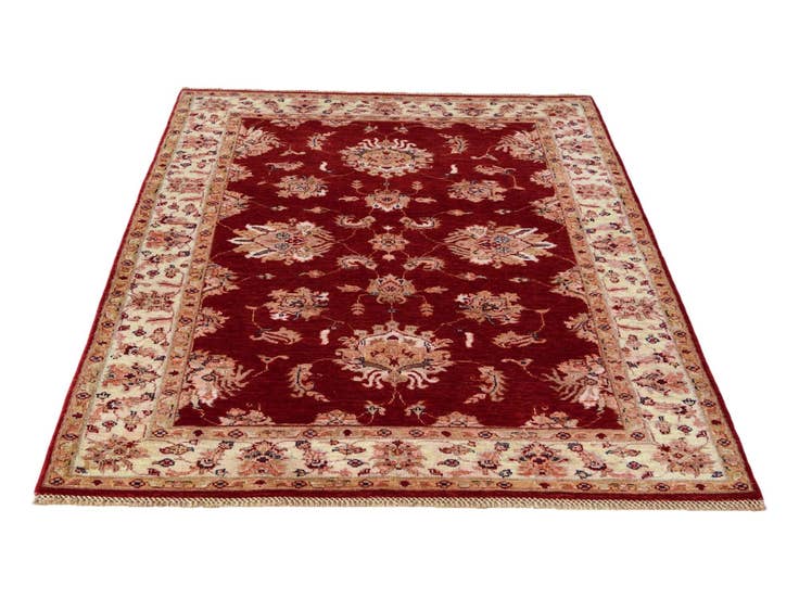 Detail image of 4' 1 x 6' Hand Knotted Ariana Ziegler Rug