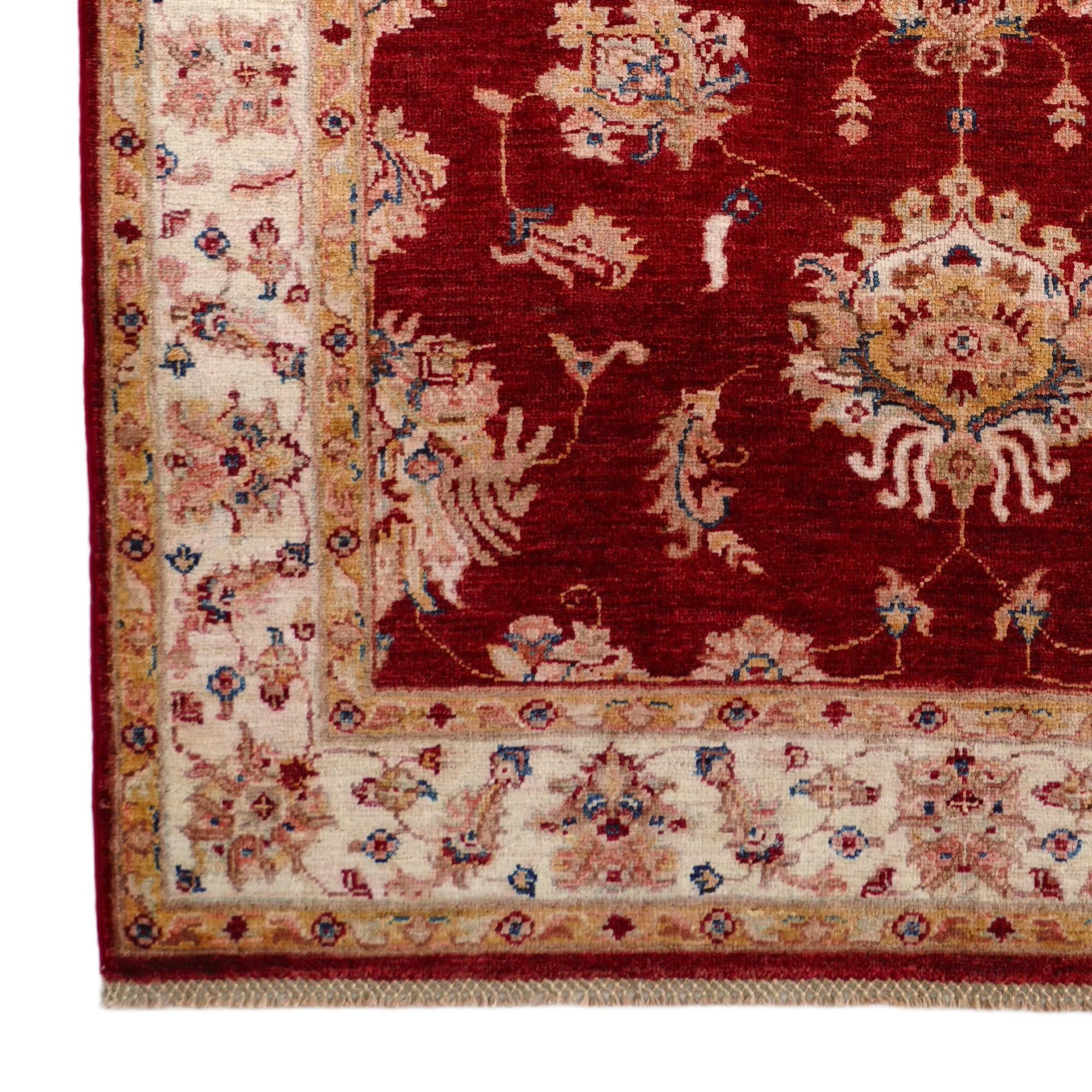 4' 1 x 6' Hand Knotted Ariana Ziegler Rug