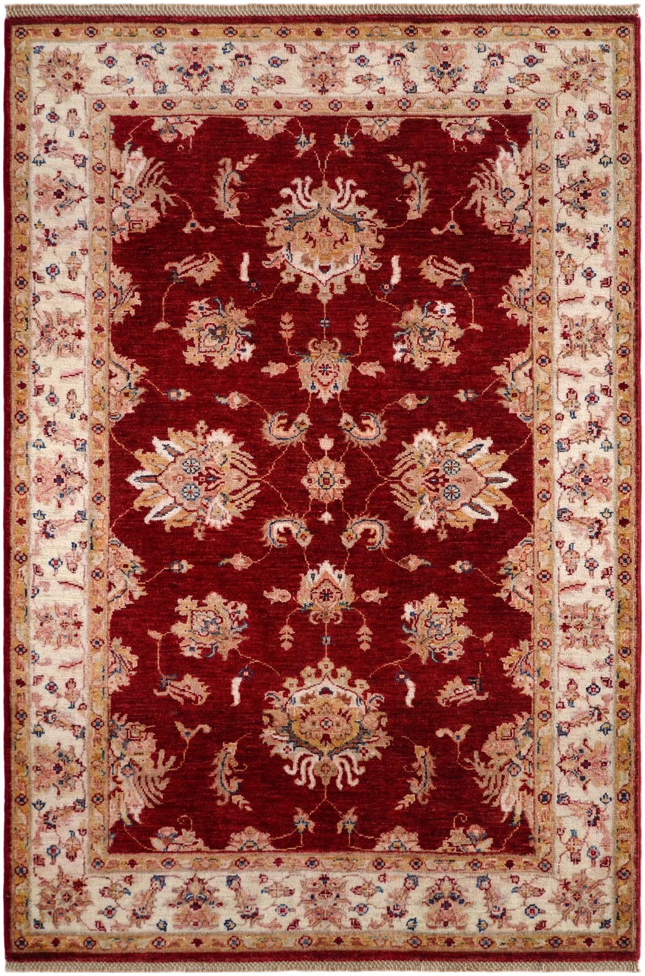 4' 1 x 6' Hand Knotted Ariana Ziegler Rug