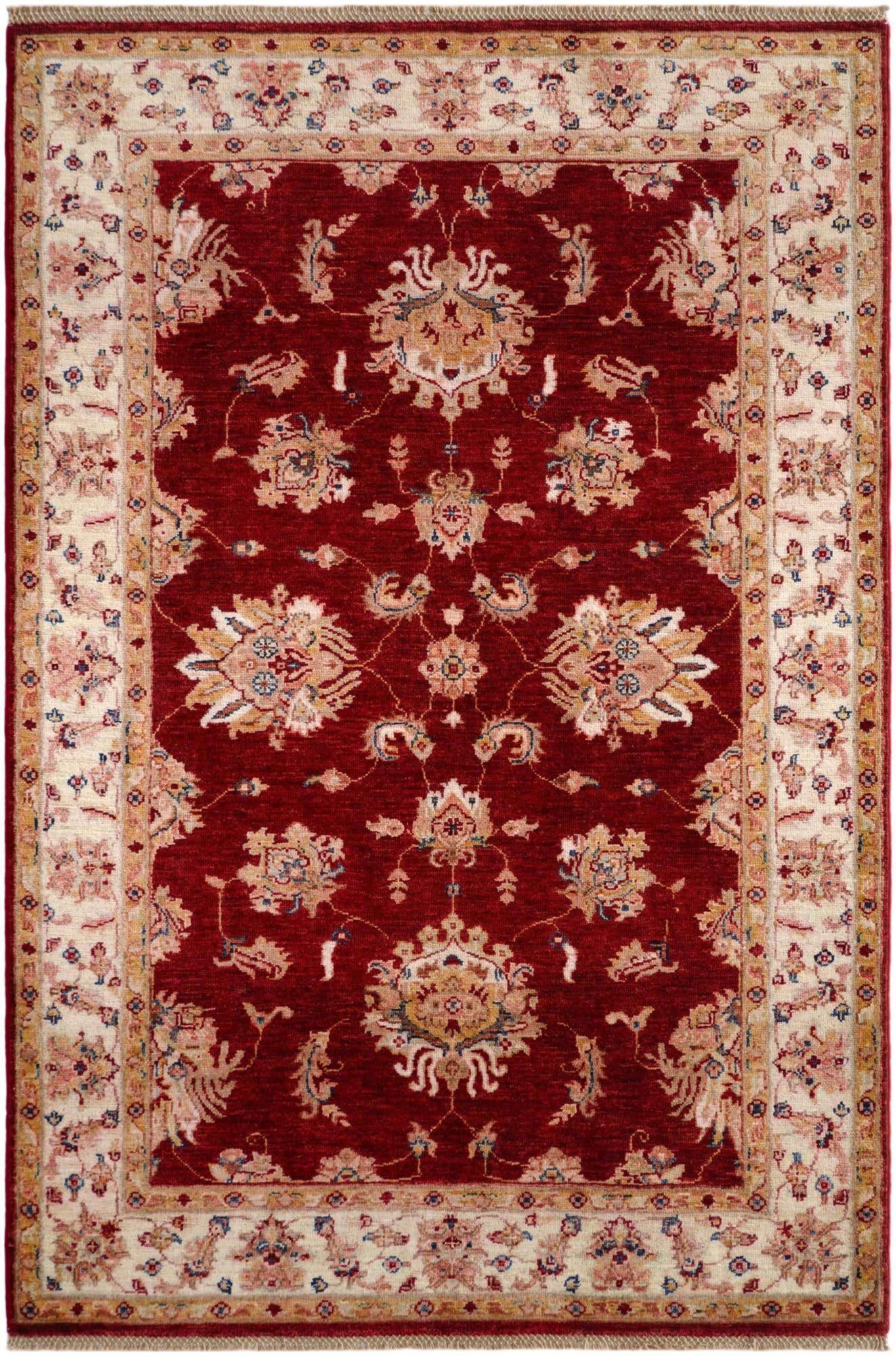 4' 1 x 6' Hand Knotted Ariana Ziegler Rug