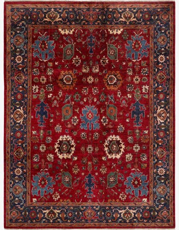 9' x 11' 11 Hand Knotted Ariana Ziegler Rug