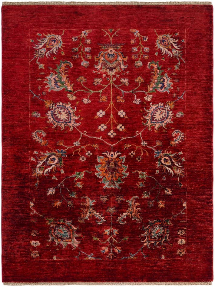Detail image of 5' 1 x 6' 6 Hand Knotted Ariana Ziegler Rug
