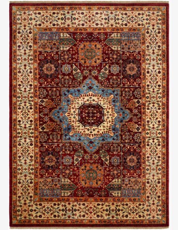 5' 9 x 8' Hand Knotted Ariana Ziegler Rug