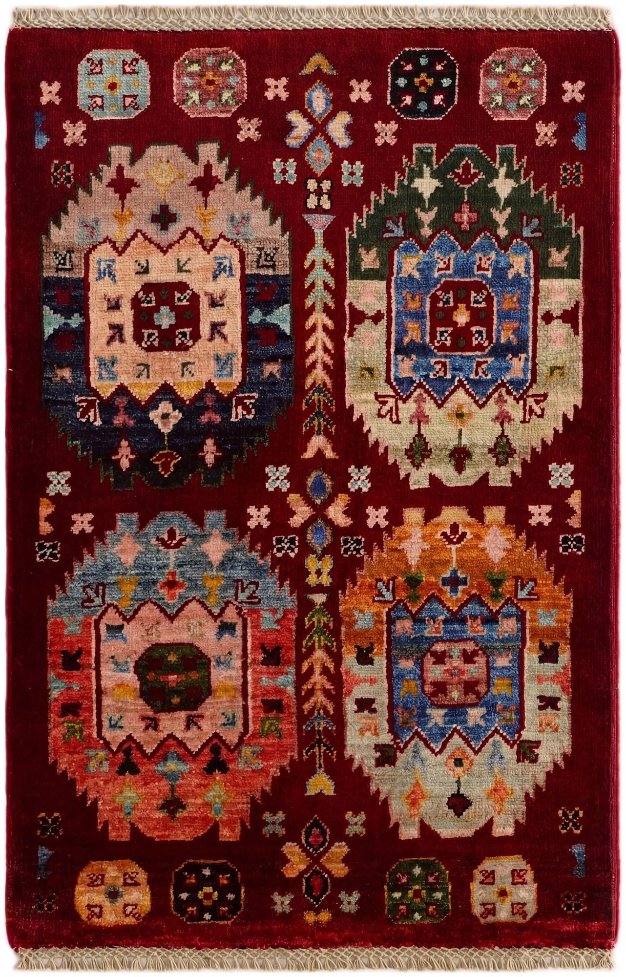 2' 1 x 3' Hand Knotted Ariana Ziegler Rug