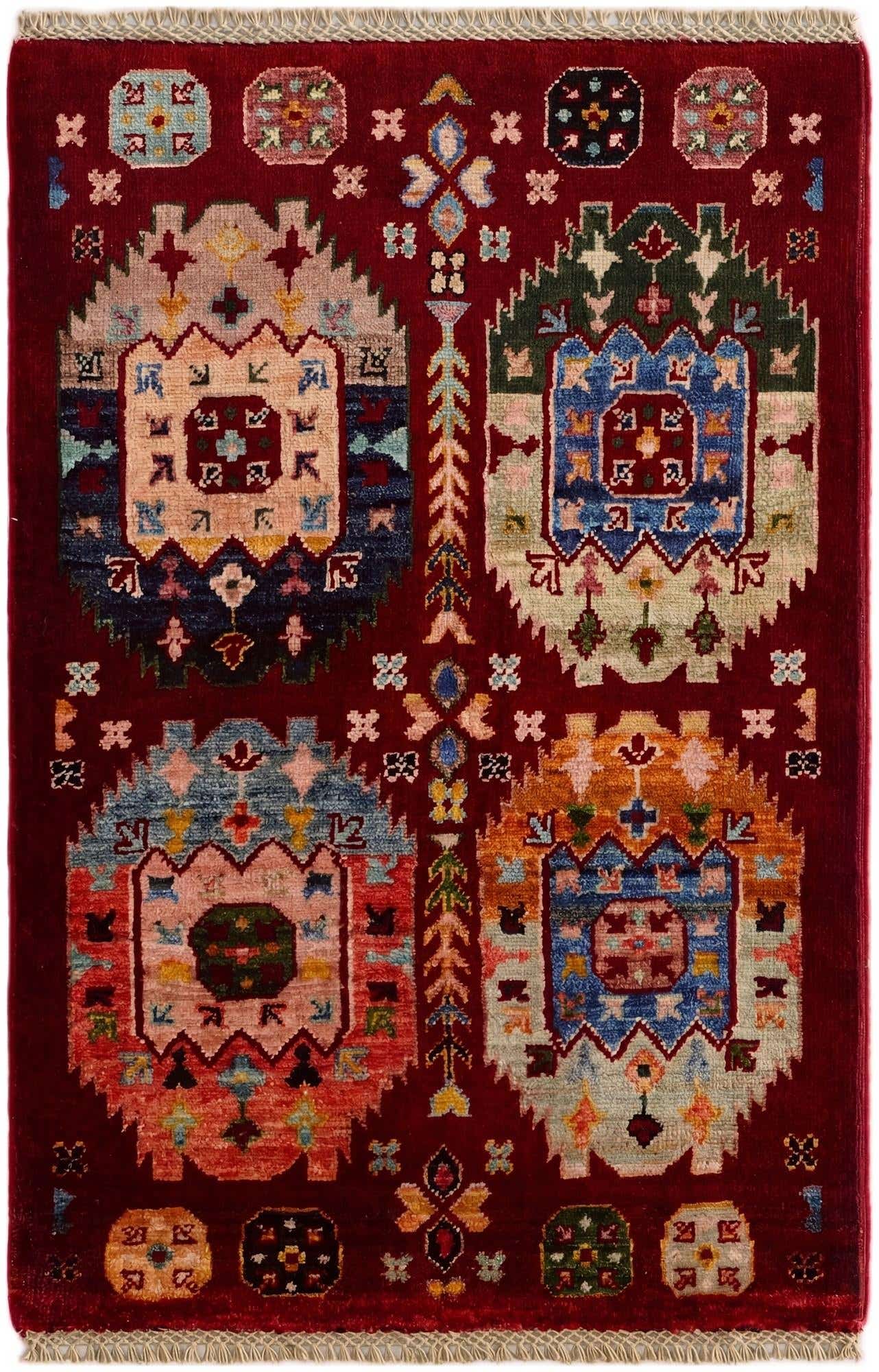 2' 1 x 3' Hand Knotted Ariana Ziegler Rug