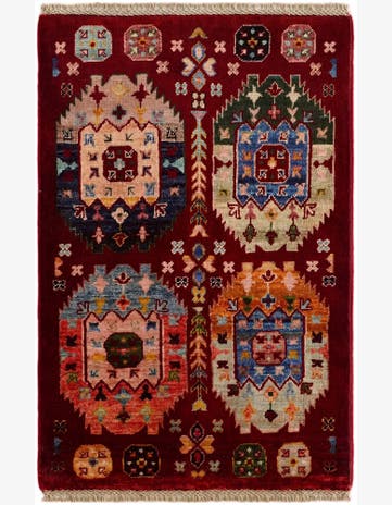 2' 1 x 3' Hand Knotted Ariana Ziegler Rug