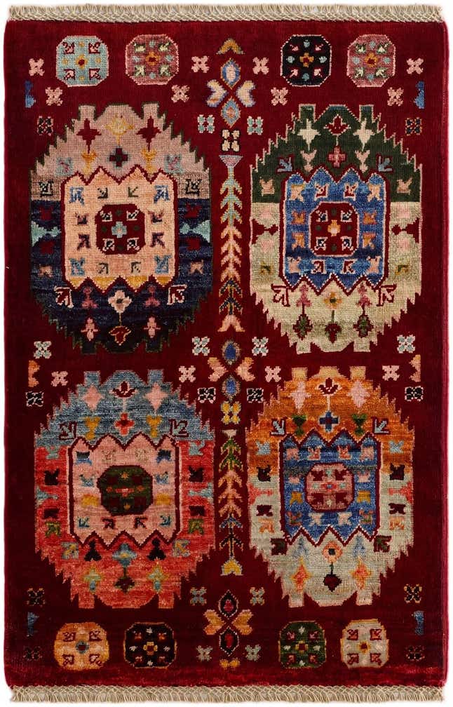 2' 1 x 3' Hand Knotted Ariana Ziegler Rug