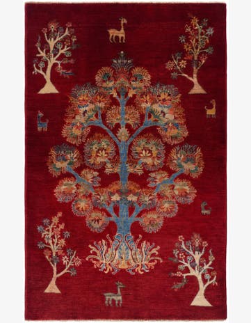 3' 11 x 6' 3 Hand Knotted Ariana Ziegler Rug