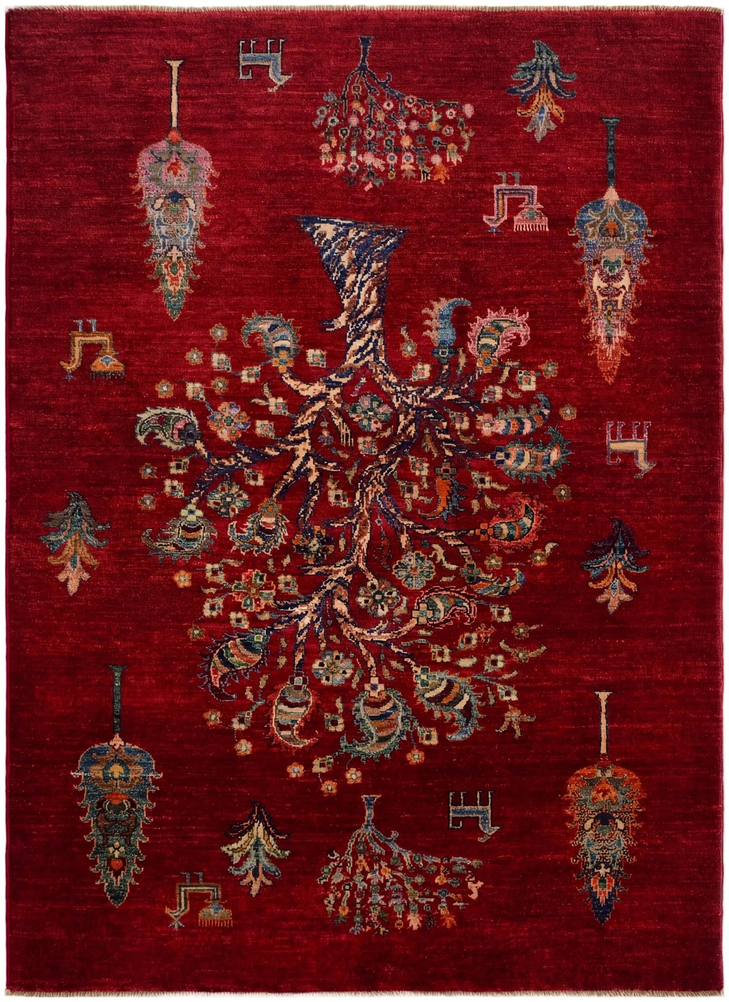 4' 4 x 5' 10 Hand Knotted Ariana Ziegler Rug