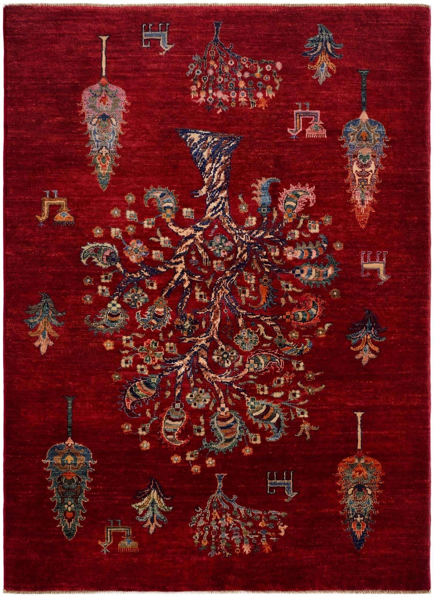 4' 4 x 5' 10 Hand Knotted Ariana Ziegler Rug