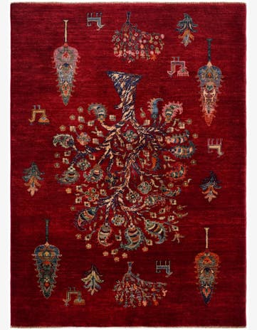 4' 4 x 5' 10 Hand Knotted Ariana Ziegler Rug