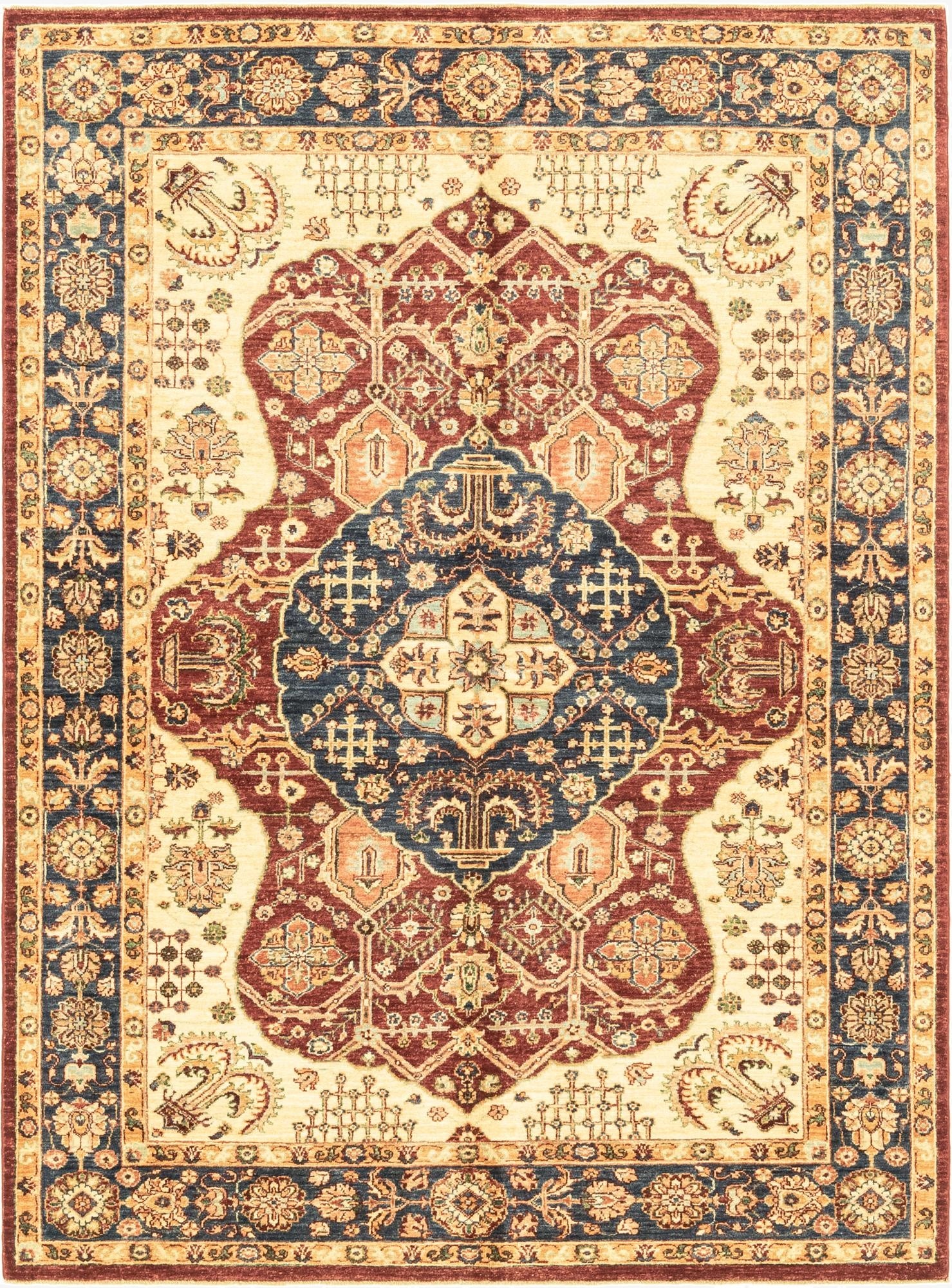 5' 8 x 7' 9  Hand Knotted Ariana Ziegler Rug