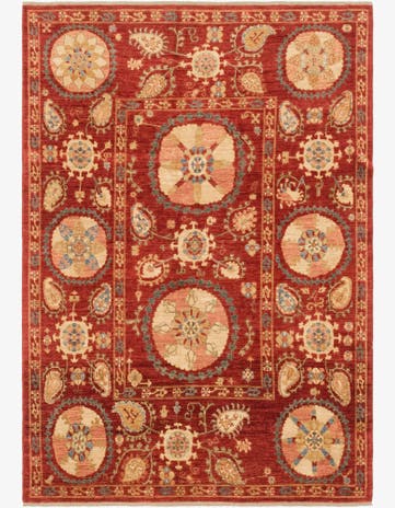 5' 9 x 8' 2 Hand Knotted Ariana Ziegler Oriental Rug