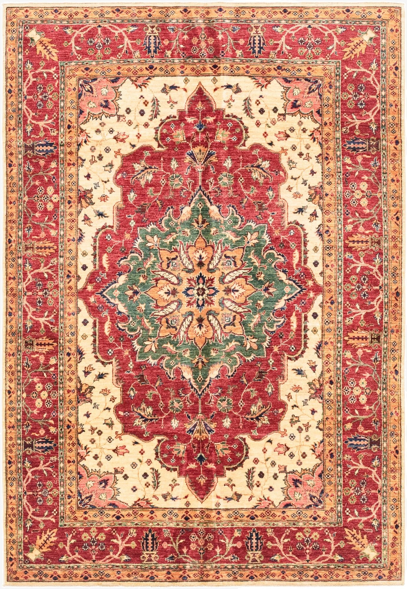 5' 9 x 8' 4  Hand Knotted Ariana Ziegler Oriental Rug