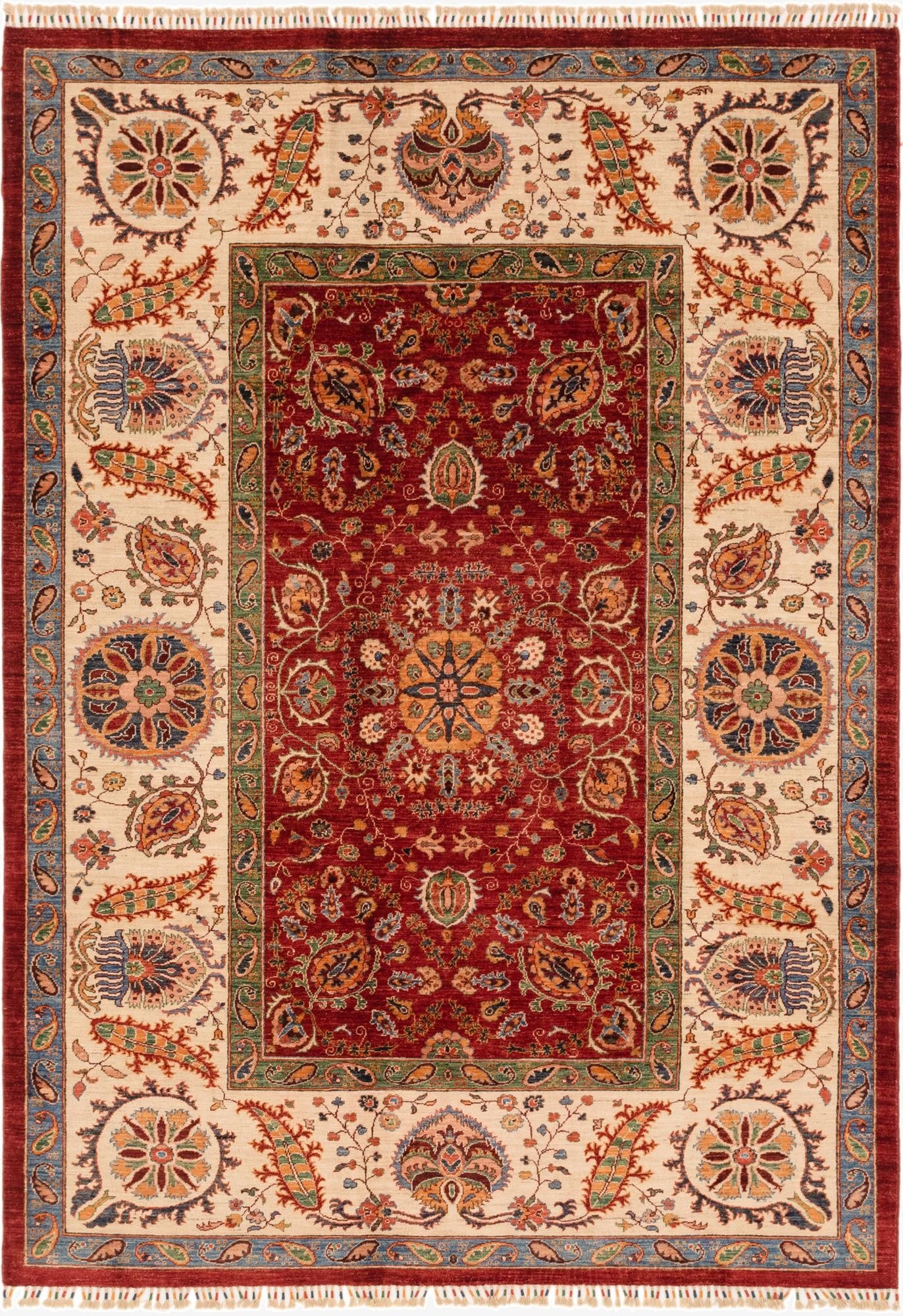 6' 9 x 9' 10  Hand Knotted Ariana Ziegler Rug