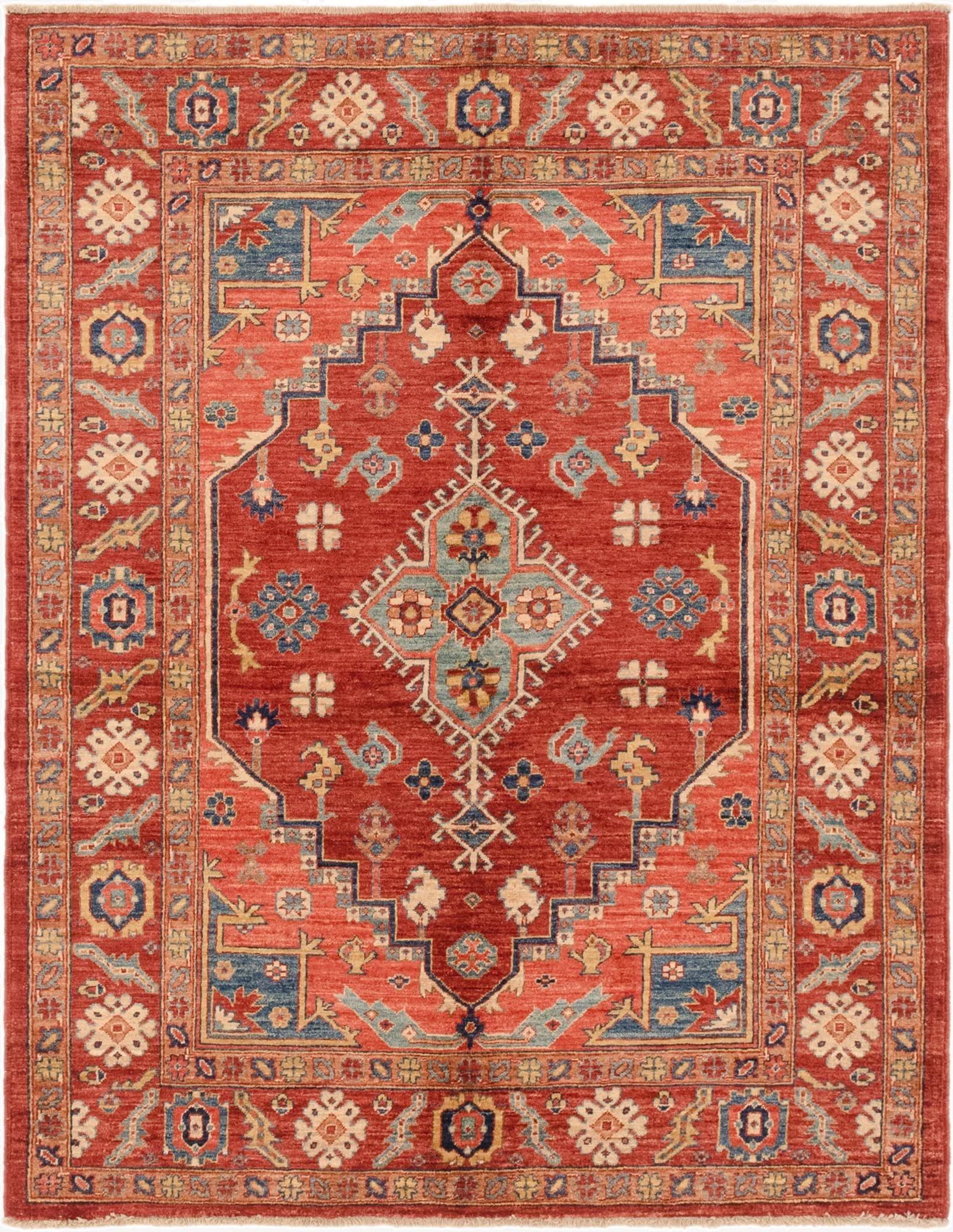 5' 1 x 6' 8  Hand Knotted Ariana Ziegler Rug