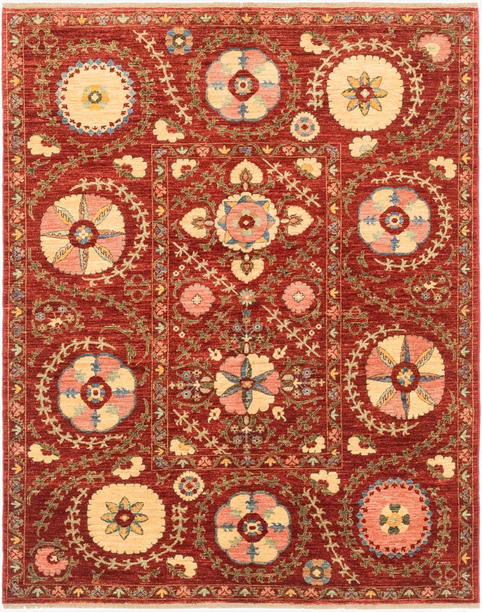 5' 1 x 6' 4  Hand Knotted Ariana Ziegler Oriental Rug