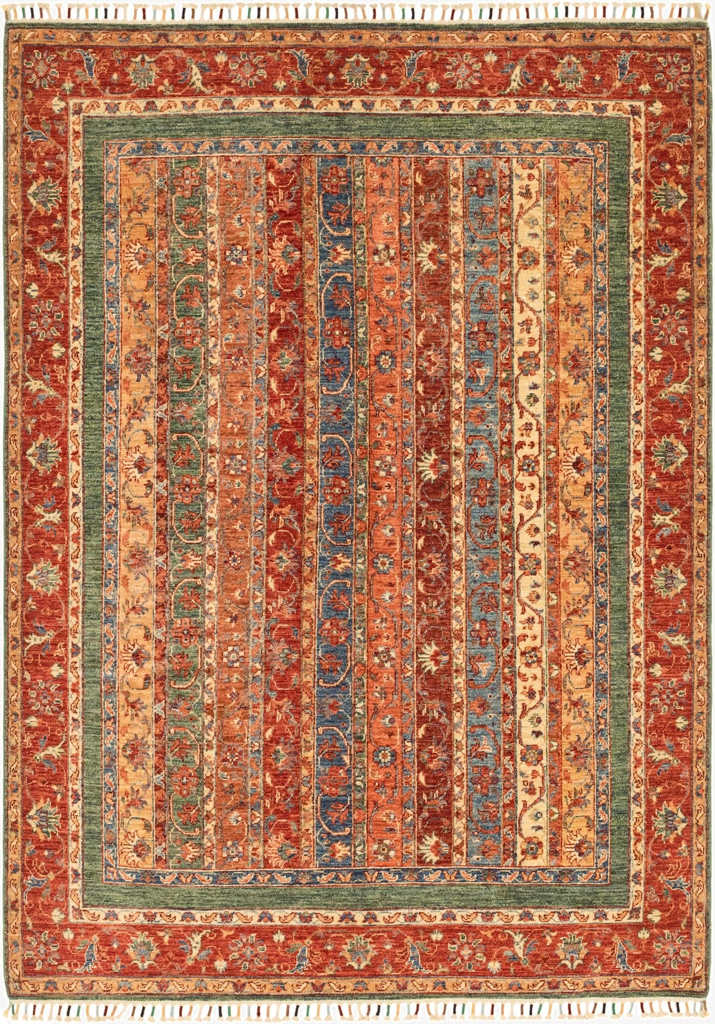 5' 8 x 8'  Hand Knotted Ariana Ziegler Rug