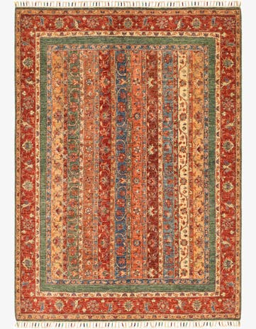 5' 8 x 8' Hand Knotted Ariana Ziegler Rug