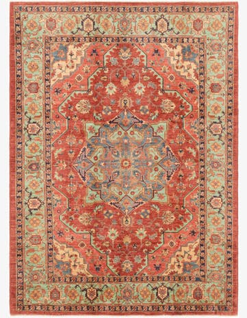 7' 3 x 9' 11 Hand Knotted Ariana Ziegler Oriental Rug