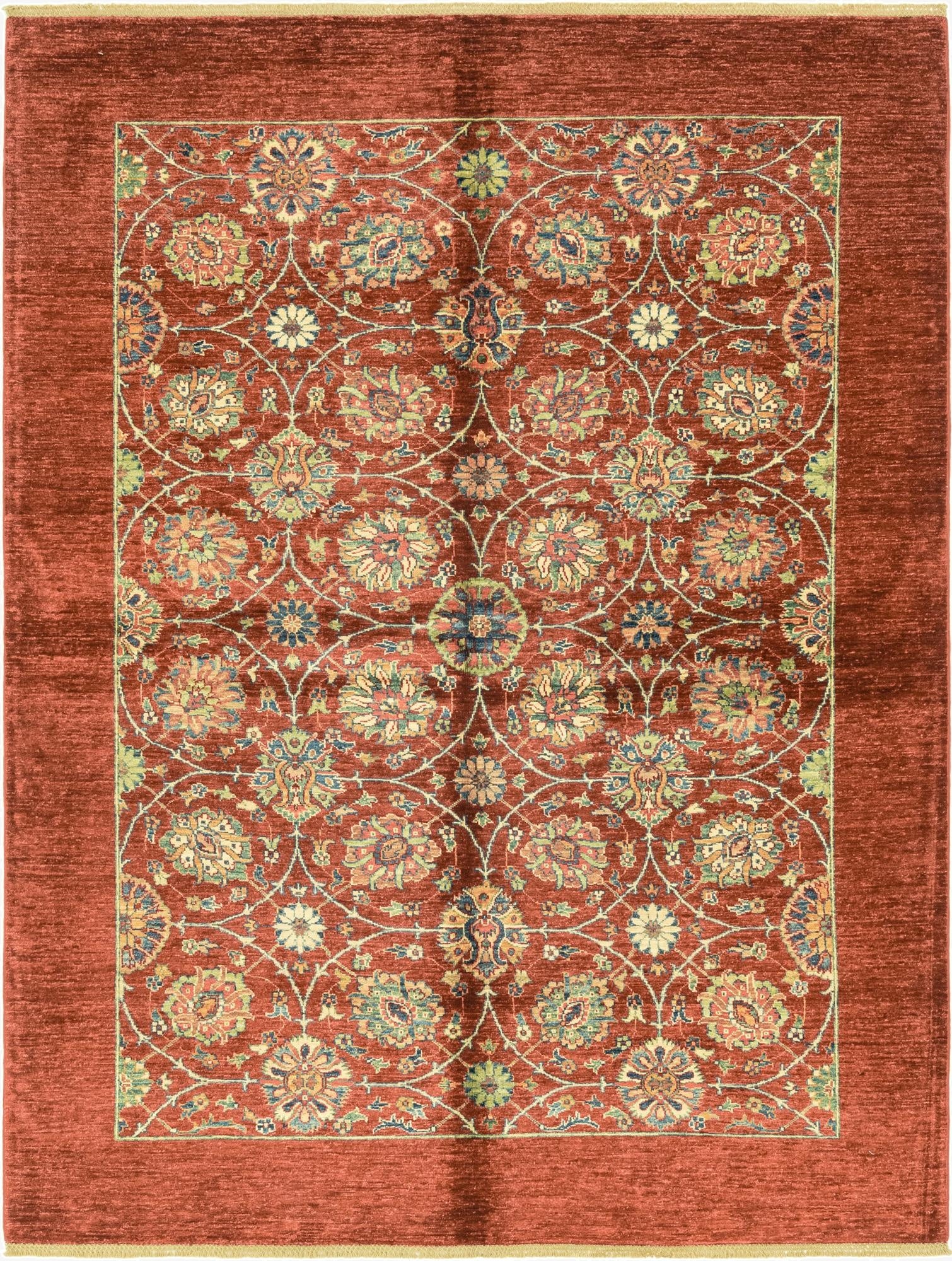 5' 9 x 7' 8  Hand Knotted Ariana Ziegler Rug