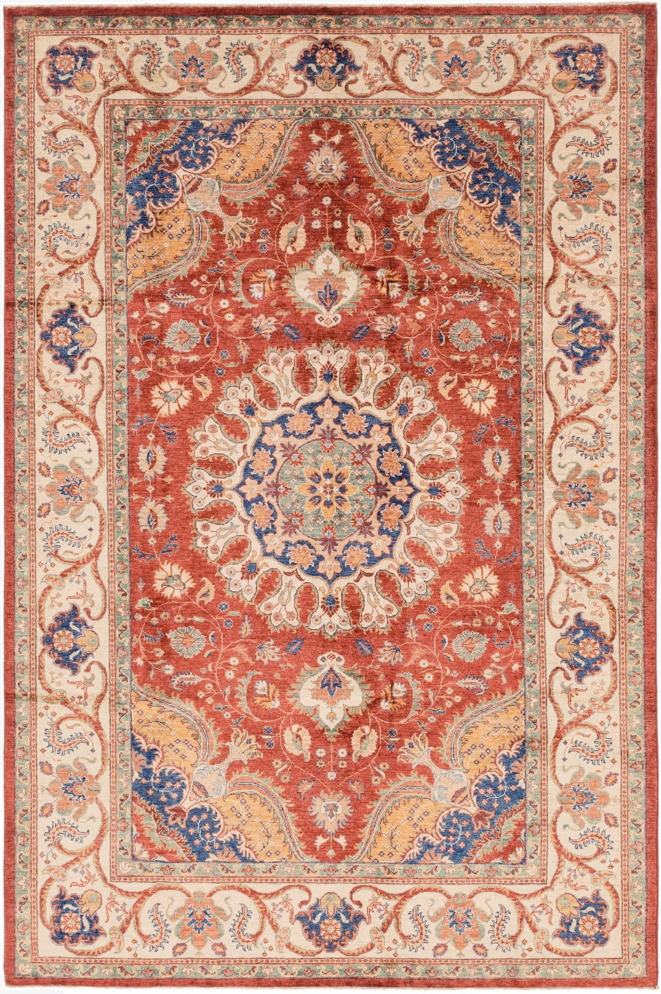 6' 9 x 10' 2  Hand Knotted Ariana Ziegler Rug