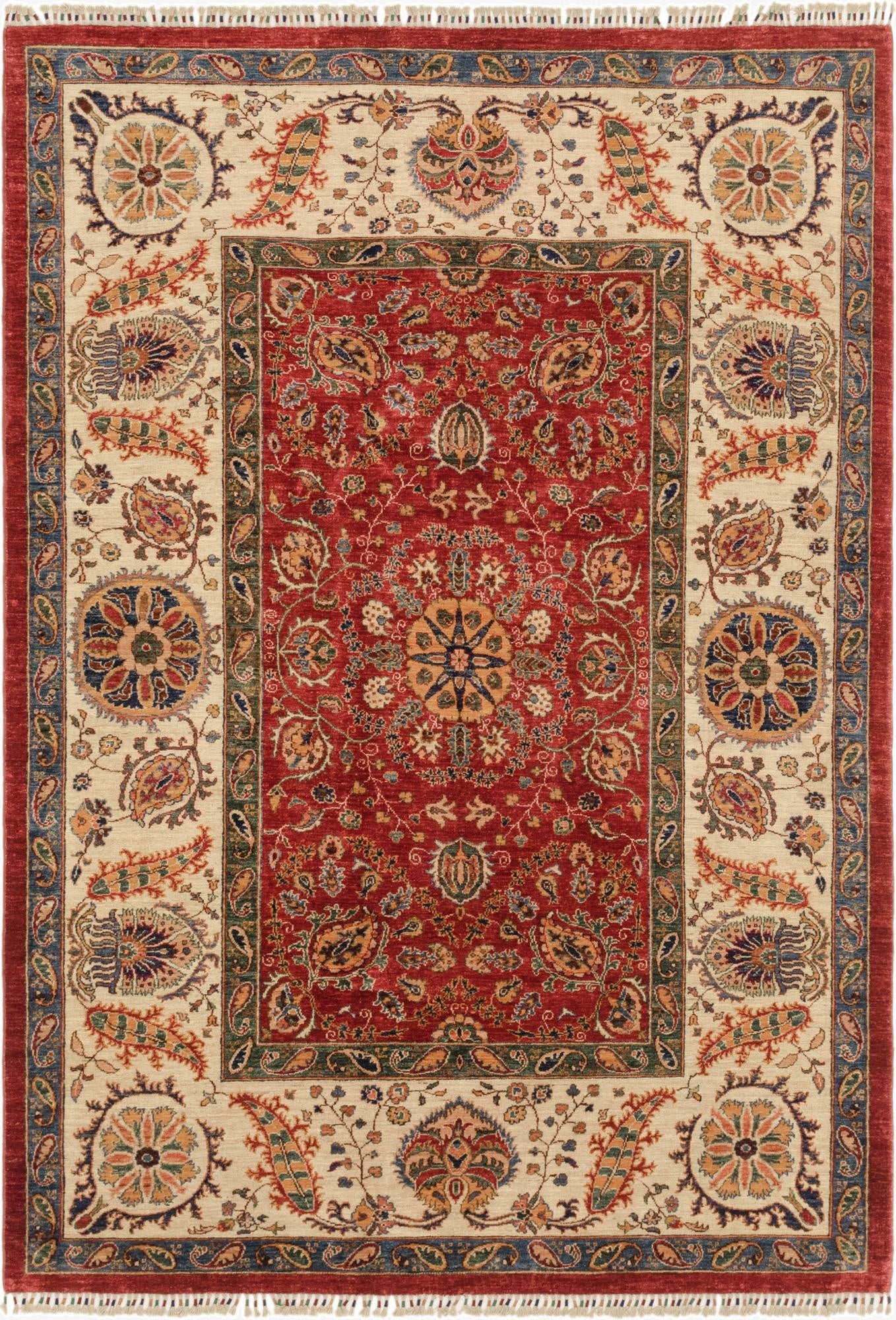 6' 9 x 9' 8  Hand Knotted Ariana Ziegler Rug