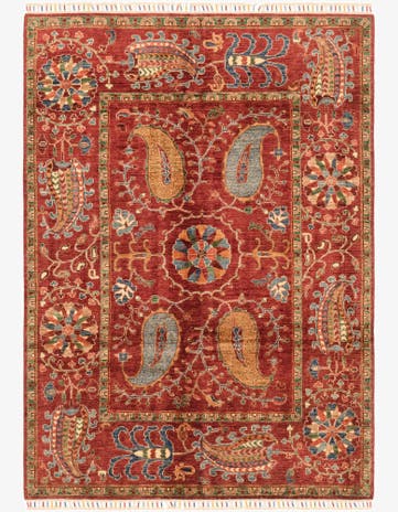 5' 6 x 7' 10 Hand Knotted Ariana Ziegler Rug