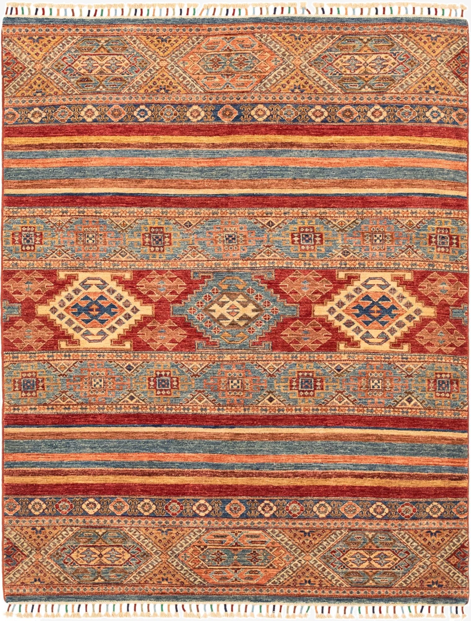 4' 11 x 6' 3  Hand Knotted Ariana Ziegler Rug