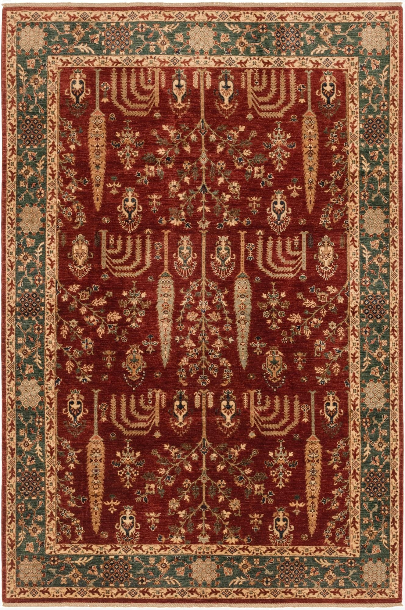 6' 7 x 9' 10  Hand Knotted Ariana Ziegler Rug