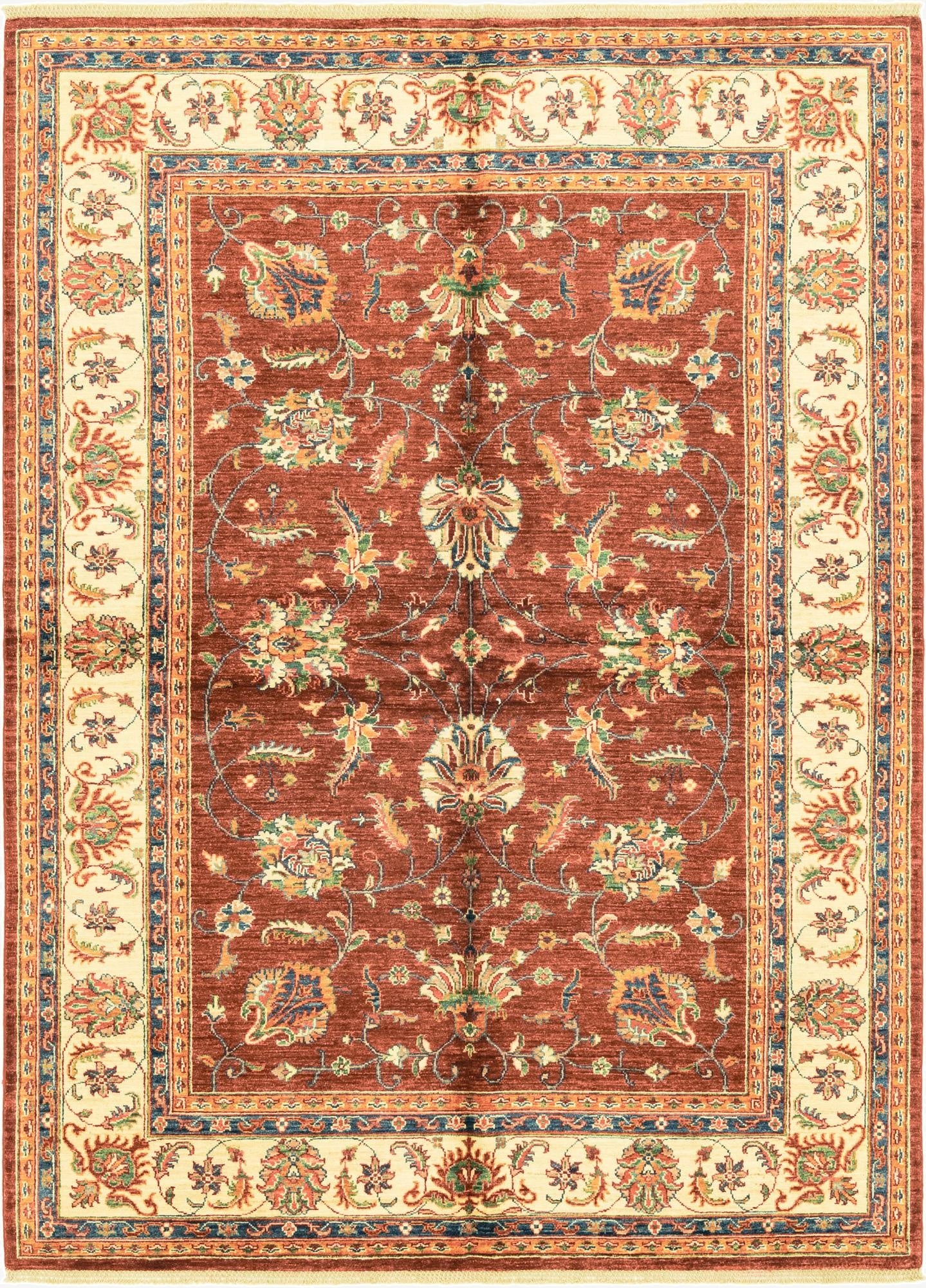 5' 8 x 8'  Hand Knotted Ariana Ziegler Rug