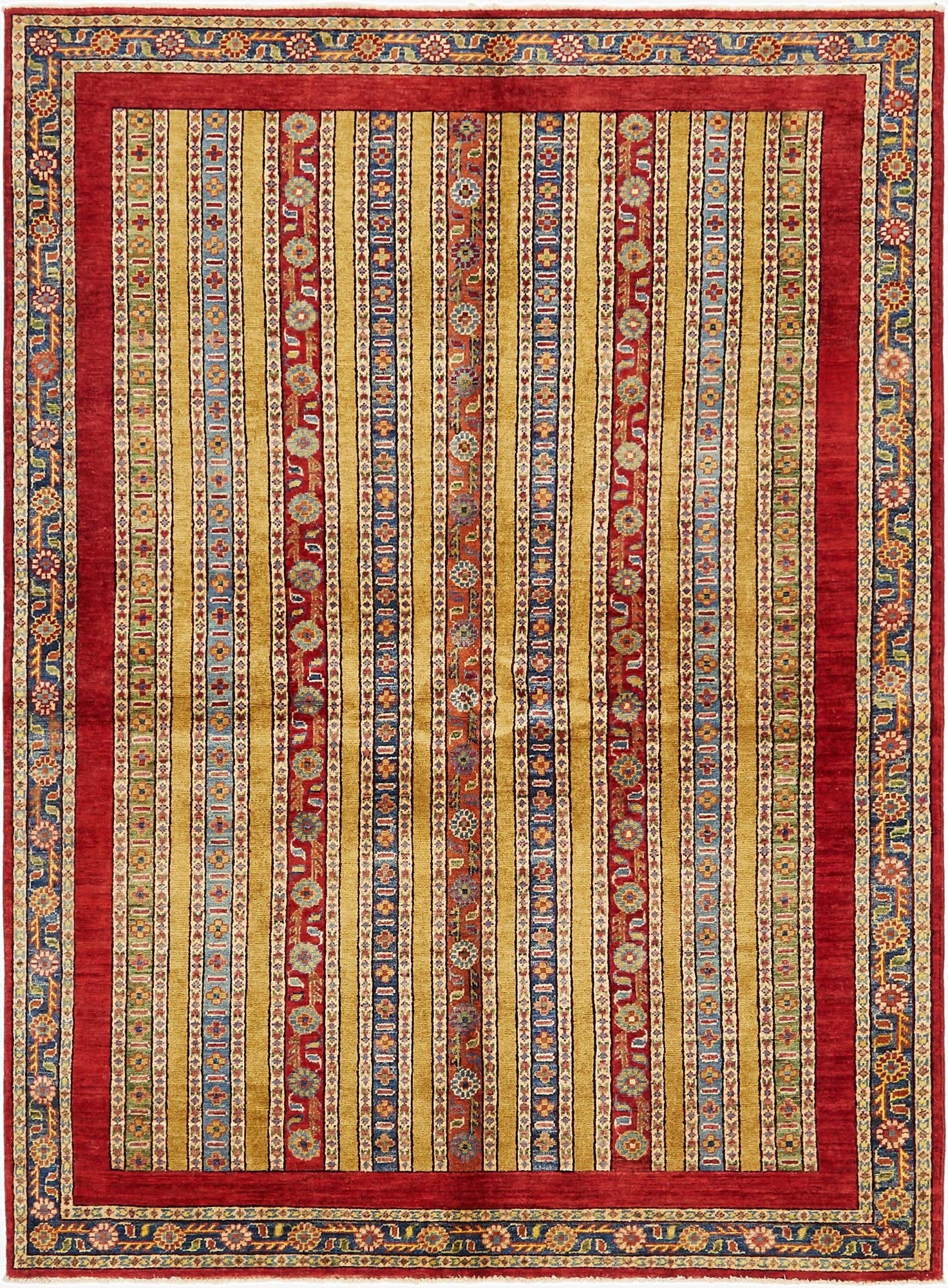 5' 2 x 7'  Hand Knotted Ariana Ziegler Rug