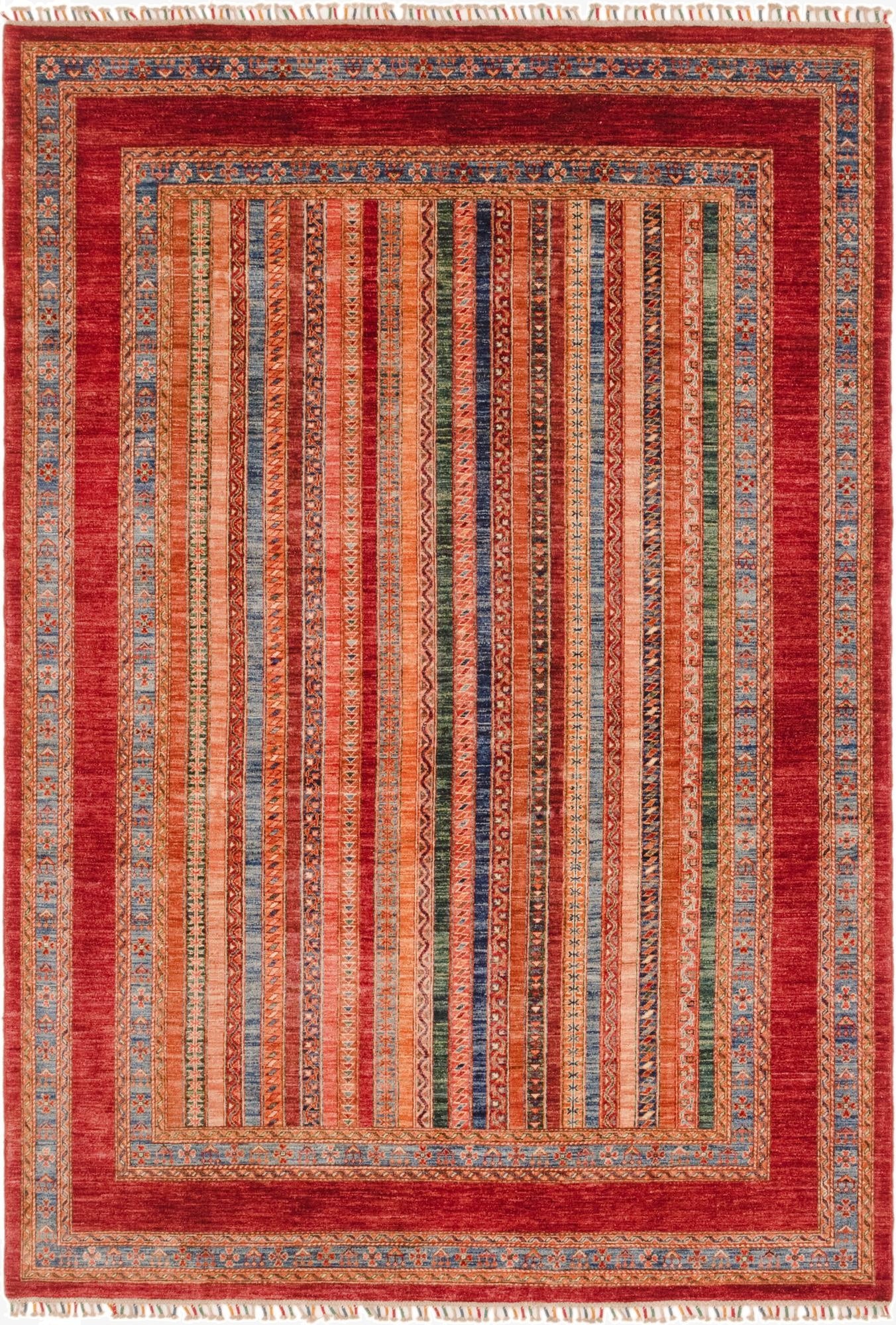 6' 10 x 9' 9  Hand Knotted Ariana Ziegler Rug