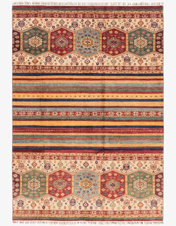 6' 9 x 9' 9 Hand Knotted Ariana Ziegler Rug