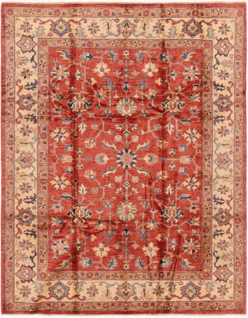 6' 4 x 8' Hand Knotted Ariana Ziegler Rug