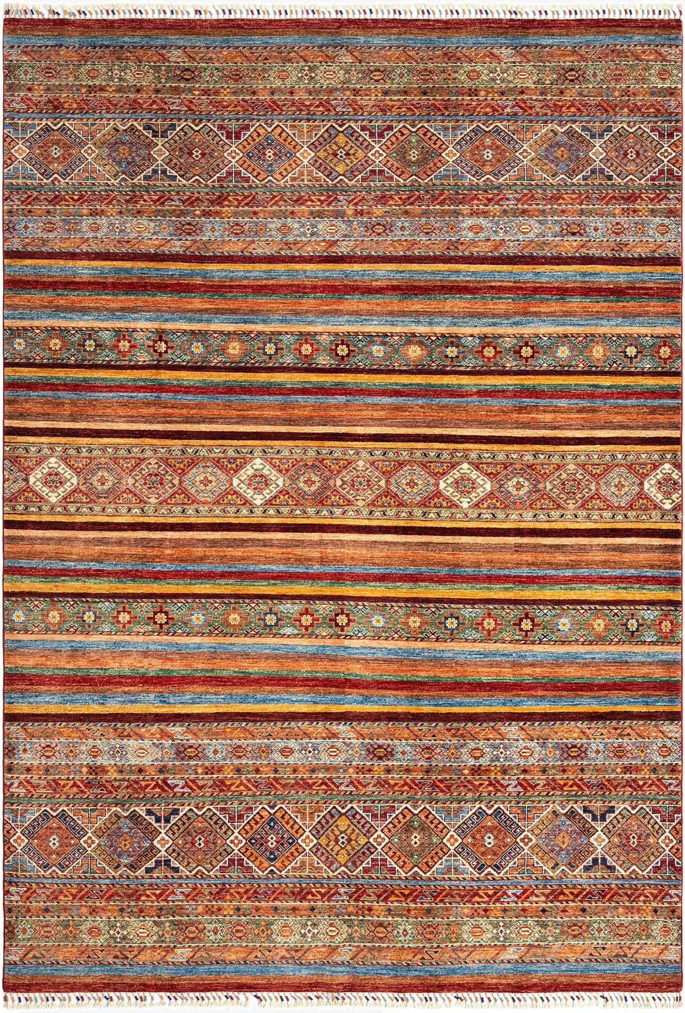 6' 9 x 9' 7  Hand Knotted Ariana Ziegler Wool Rug