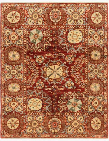 5' x 6' 4 Hand Knotted Ariana Ziegler Oriental Rug