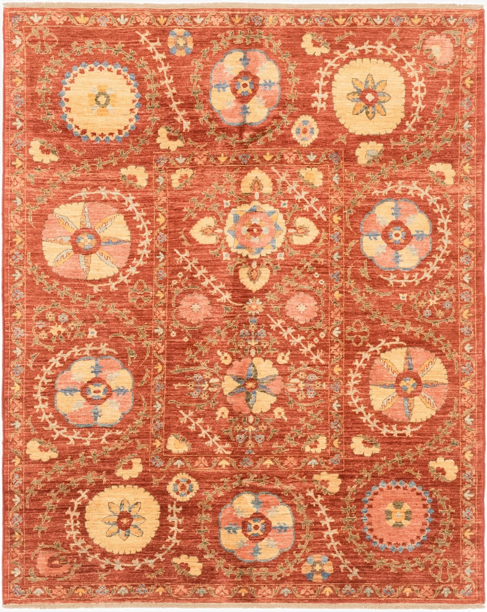 5' 1 x 6' 4  Hand Knotted Ariana Ziegler Oriental Rug
