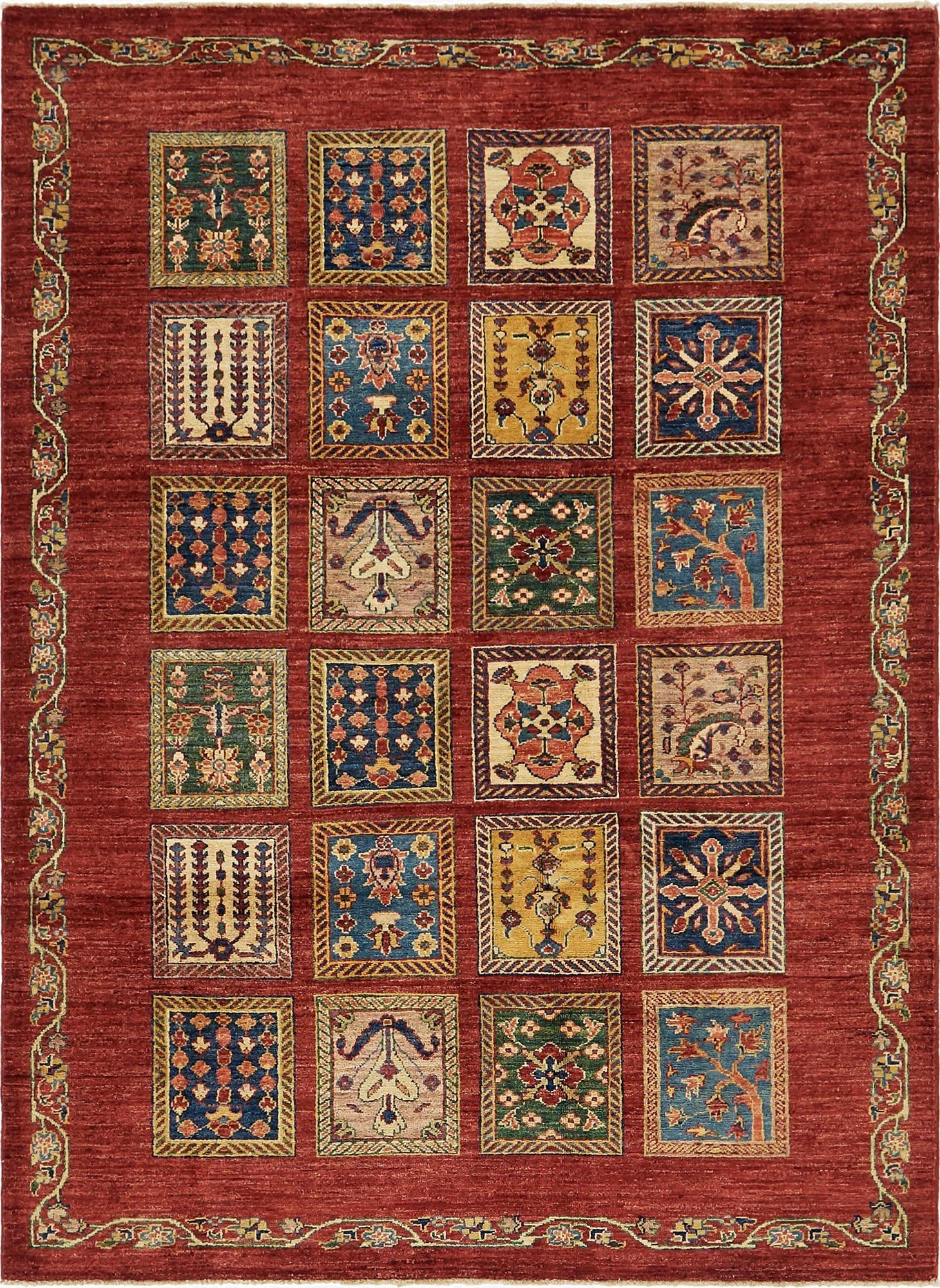 4' 10 x 6' 9  Hand Knotted Ariana Ziegler Rug